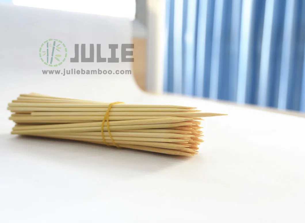 Food Grade High Quality Eco-Friendly Biodegradable 100% Natural Bamboo Skewer for BBQ Food