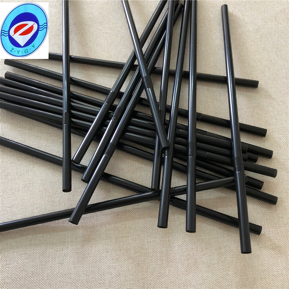 Regular Size Compostable Flexible PLA Drink Straw Disposable Bendy Party Straws