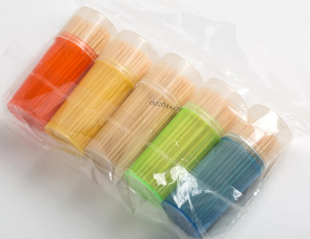 High Quality Disposable Bamboo Toothpick Tube