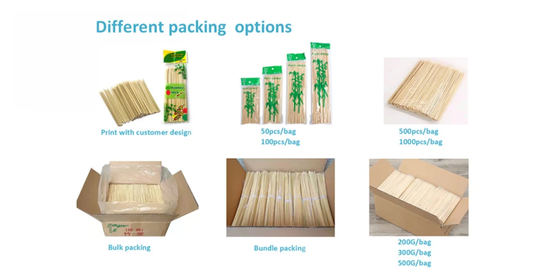 Direct Factory Free Sample High Quality Disposable Bamboo Skewer