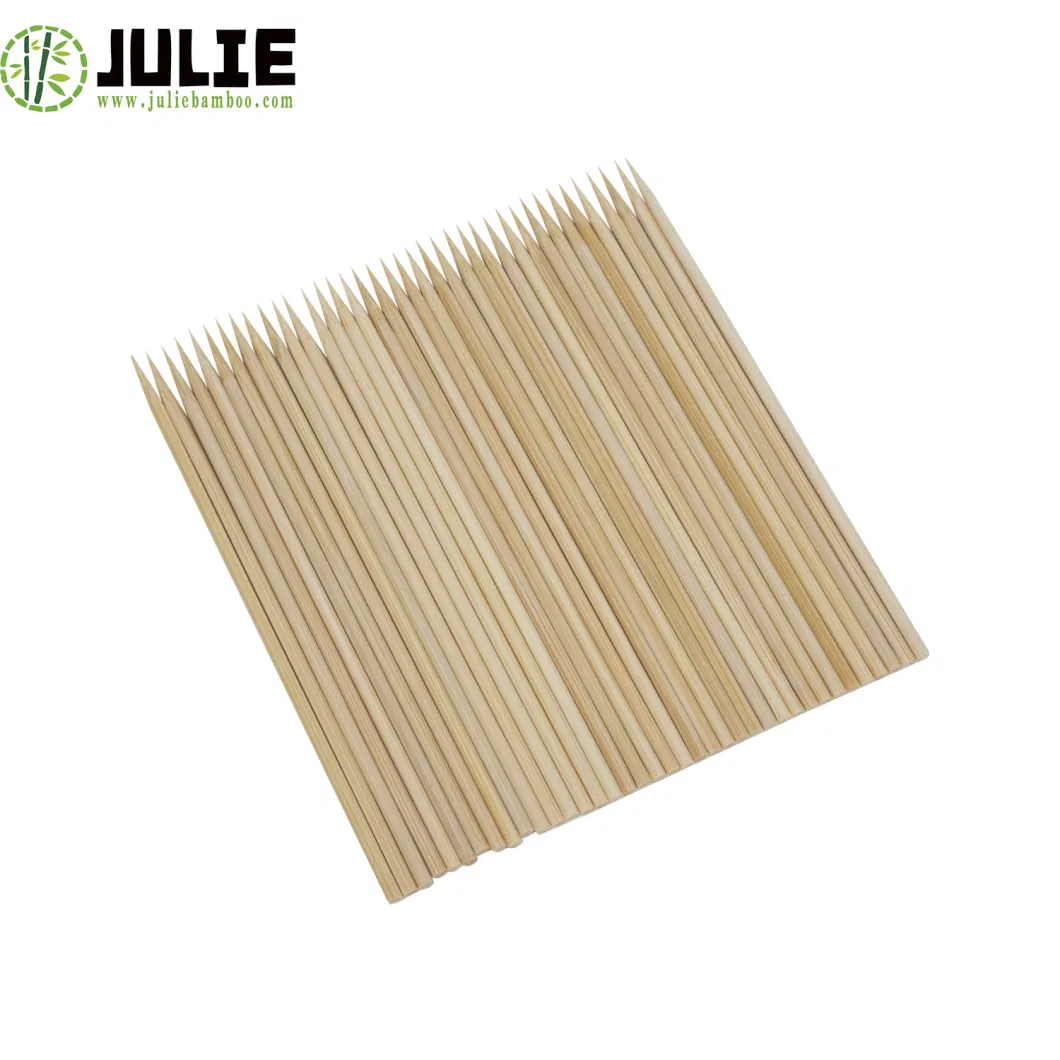 Food Grade High Quality Eco-Friendly Biodegradable 100% Natural Bamboo Skewer for BBQ Food