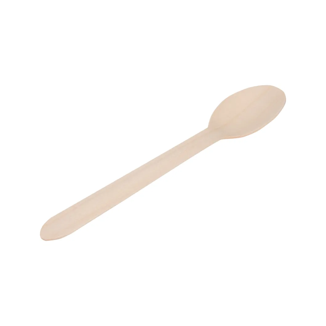 Eco Friendly Individual Wrapped Disposable Wooden Knife Fork Spoon Spork Cutlery for Party Camping