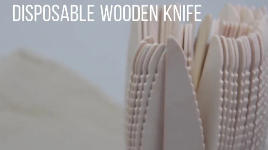 Disposable Products Cutlery Disposable Tableware Wooden Spoon Wooden Fork Wooden Knife in Well Packed