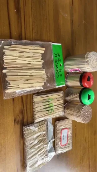 Ganzhu Plastic Bag Packed Bamboo Toothpicks Disposable