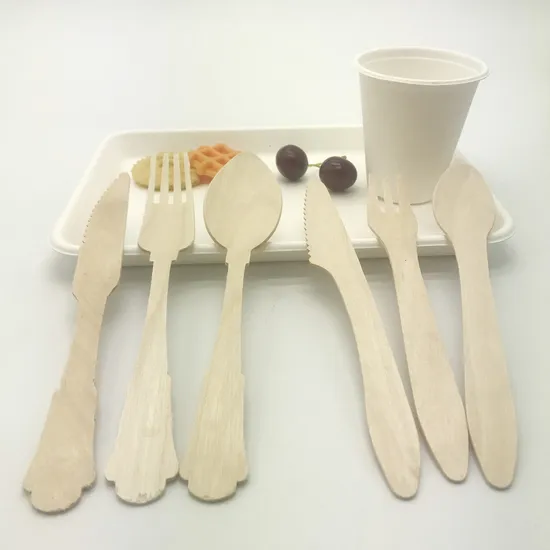 Restaurant Cutlery Wooden Bamboo Knife Fork Spoon Travel Set