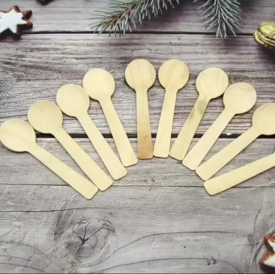 Disposable Wedding Wooden Spoon and Fork