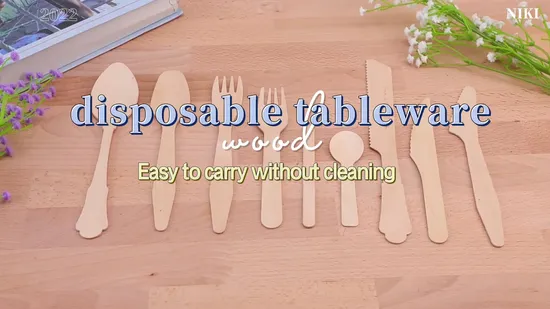 Compostable Disposable Wooden 160mm Fork