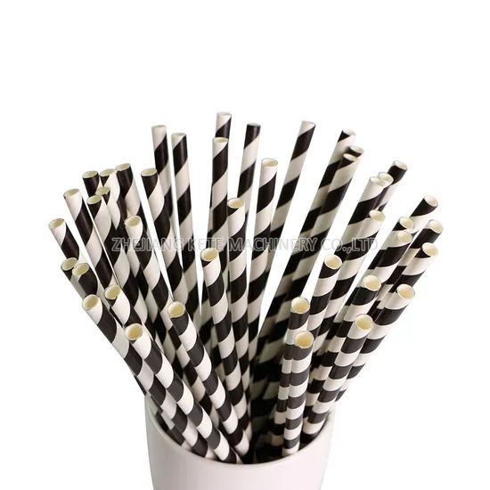 Stripe Drink Tubes Cocktail Paper Jumbo Straw for Happy Birthday Party Tea Drinks Straws