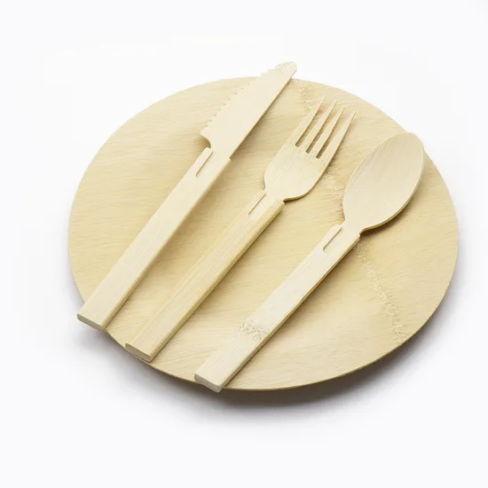 Compostable Wholesale Disposable Bamboo Cutlery Knife Fork Spoon Sets