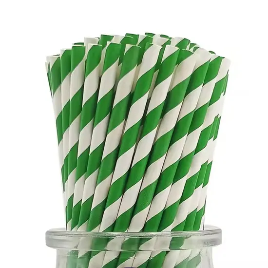 Paper Straws Disposable Drinking Straw Biodegradable Drink Tool for Party Supply 