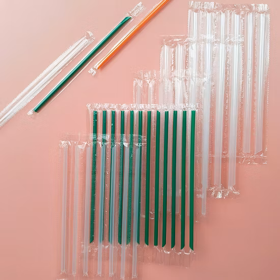 Green Silicone Drinking Straws Kitchen Tool Party Straight Reusable Drinks Straw