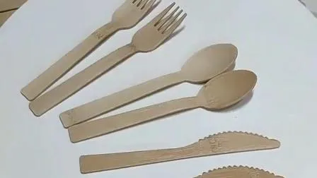 Biodegardable Wooden Bamboo Spoon Disposable Cutlery 
