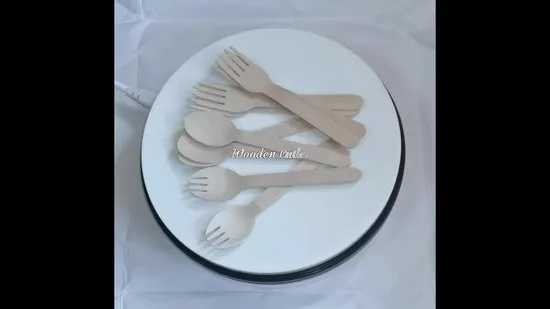 Eco Friendly Biodegradable Disposable Wooden Fork 