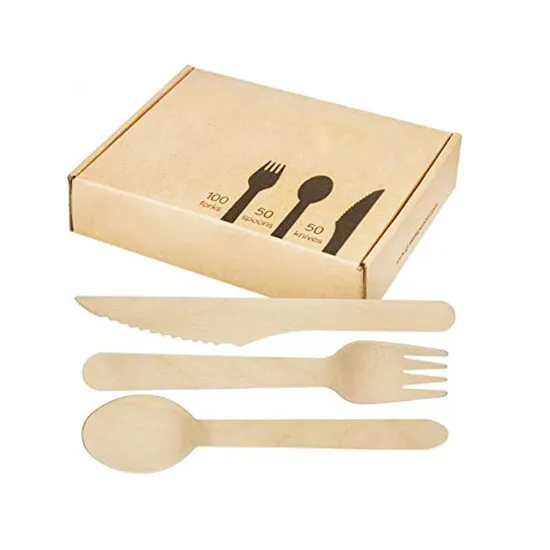 Eco Friendly Biodegradable Disposable Wooden Cutlery