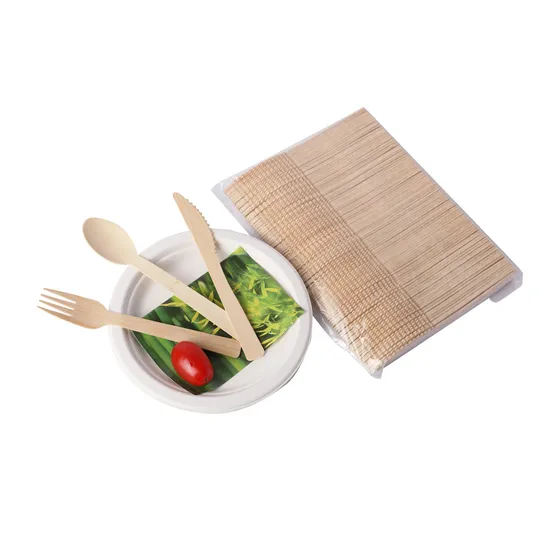 Factory Hot Sale Travel Bamboo Cutlery Set Bamboo Spoon Fork Knife 
