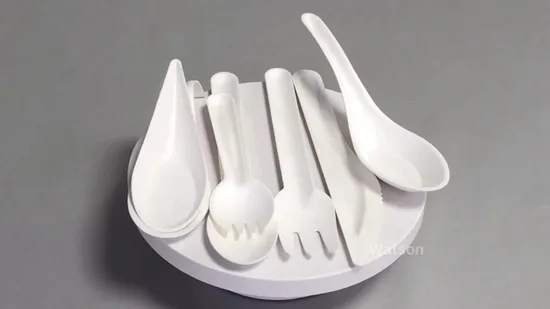 Completely Biodegradable Tableware Sugarcane Bagasse Natural Disposable Cutlery 