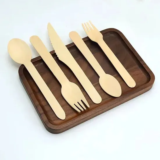 Wholesale Reusable Compostable Disposable Bamboo or Wooden (wood) Spoon/Knife (knives) / Fork/Set Cutlery 